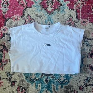 Aybl white workout top